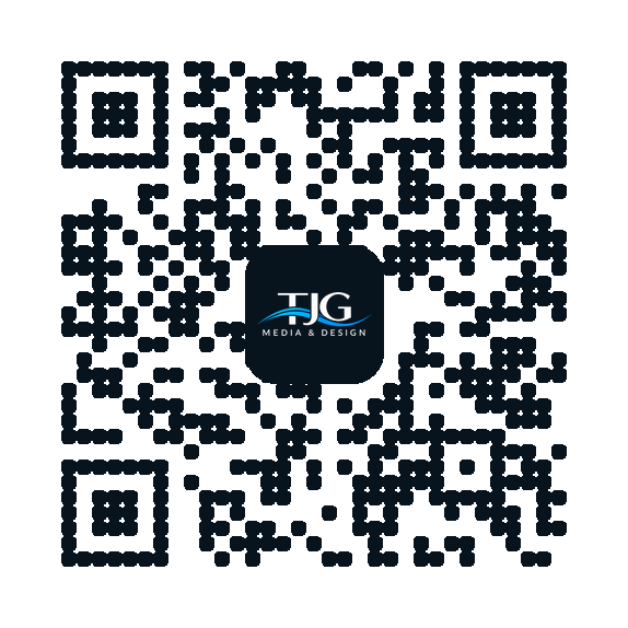 QR code linking to card.tjgmedia.com